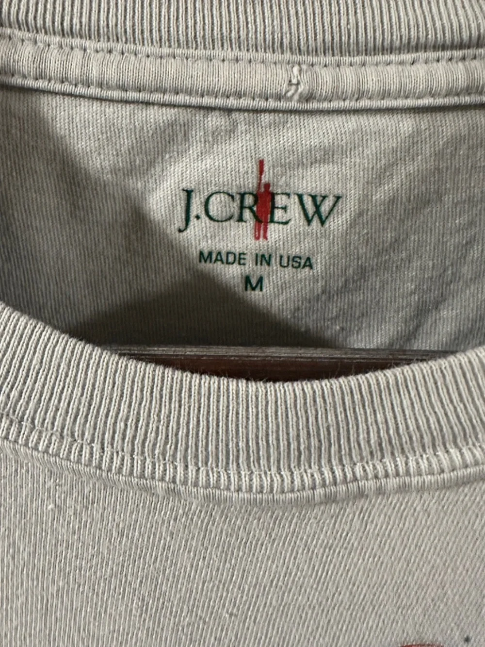 Vintage J. Crew Gray/Green Crab Graphic T-shirt Size Men’s Medium